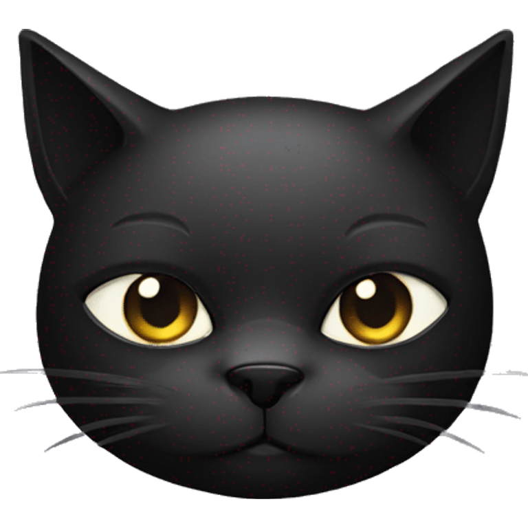 black ninja cat with mask emoji