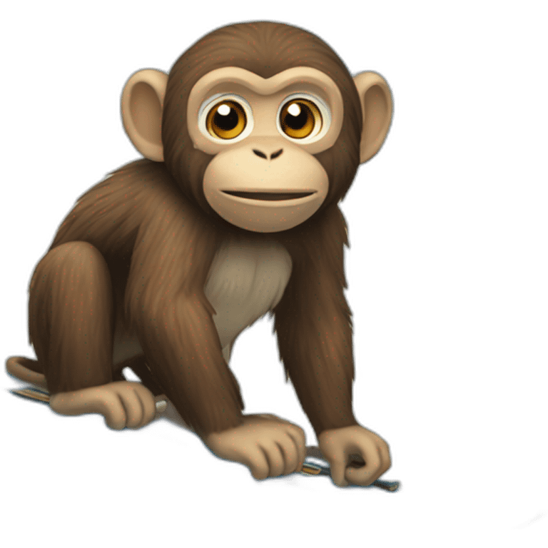 monkey ski emoji