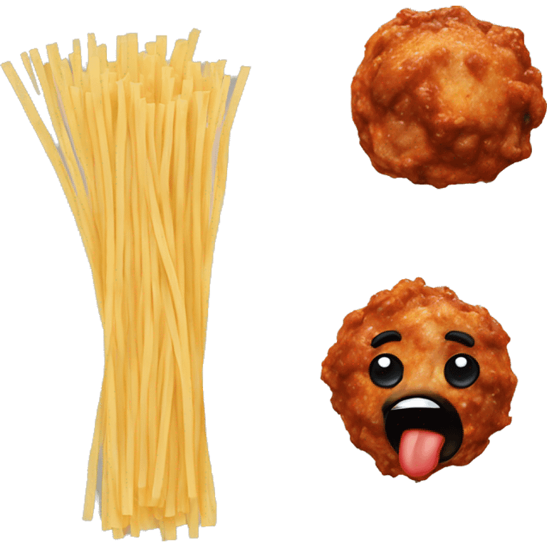 Spaghetti and meatballs  emoji