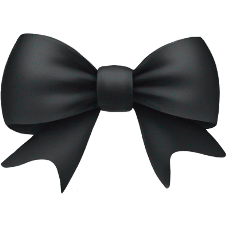 black bow on simple background emoji