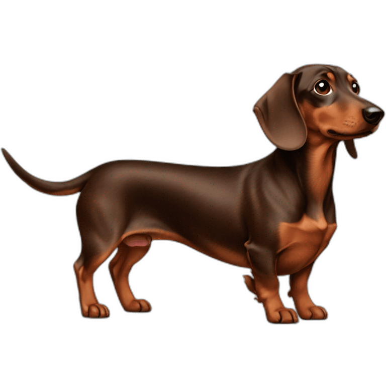 brown-dachshund emoji