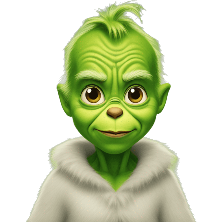 The grinch as a baby emoji