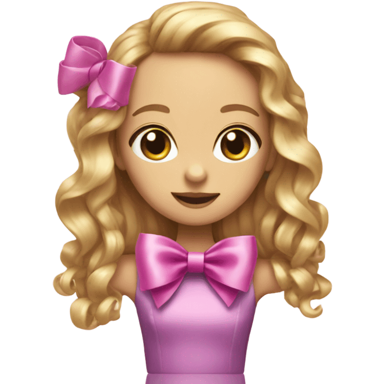 Ribbon bow doll emoji