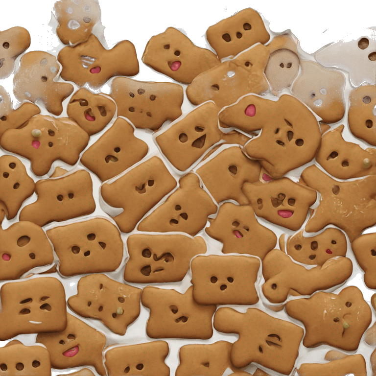 Gingerbread with buttons emoji