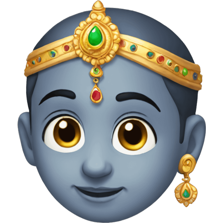 Little krishna with cute eyes emoji