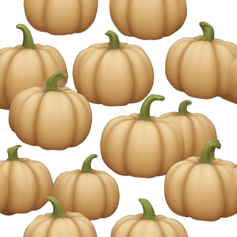 Beige pumpkin emoji