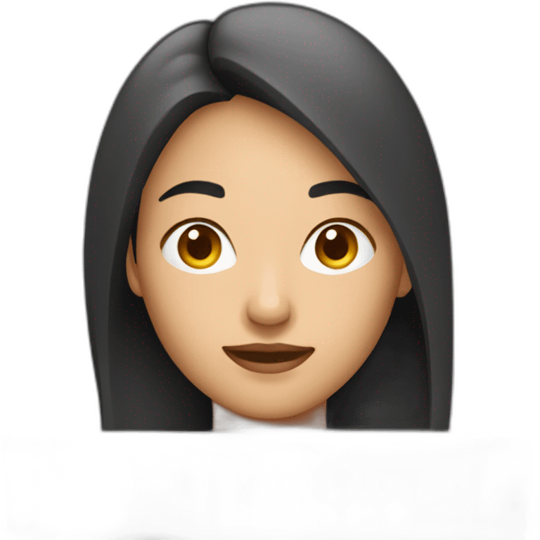 asian woman behind laptop emoji