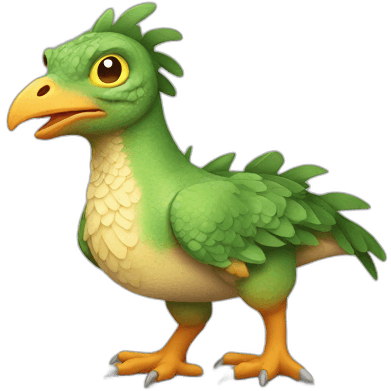 Dinosaur Chicken Hybrid emoji