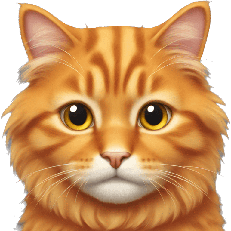 orange fluffy cat emoji