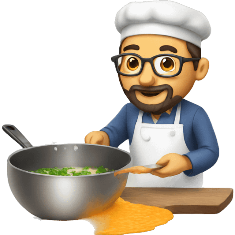 rabbi cooking chicken soup emoji