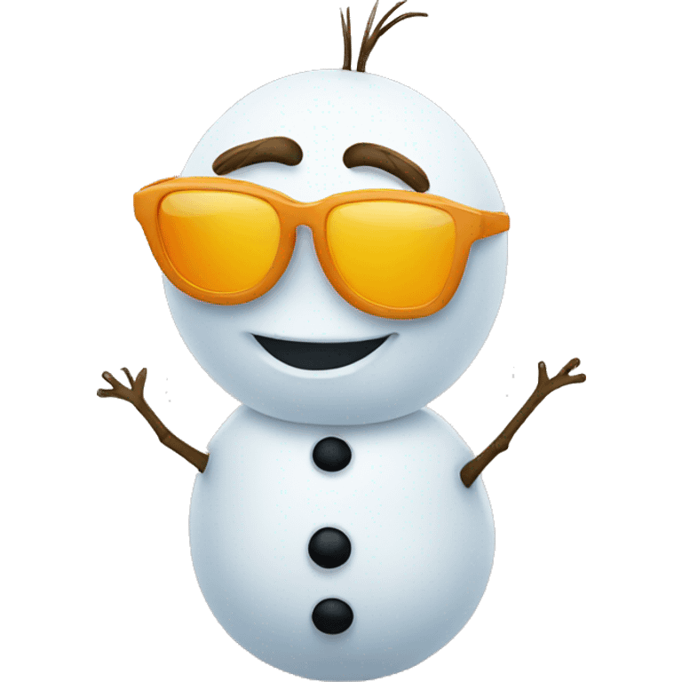 olaf with sunglasses emoji