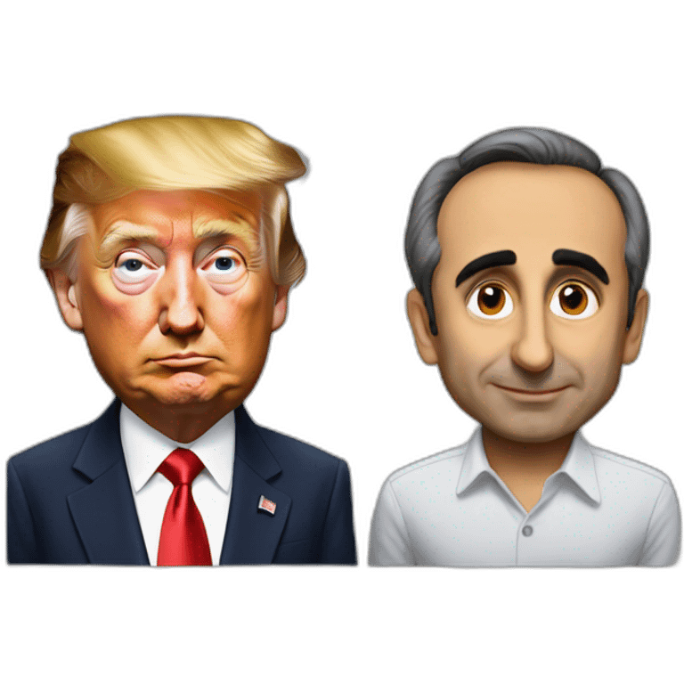 Donald trump et Eric zemmour emoji