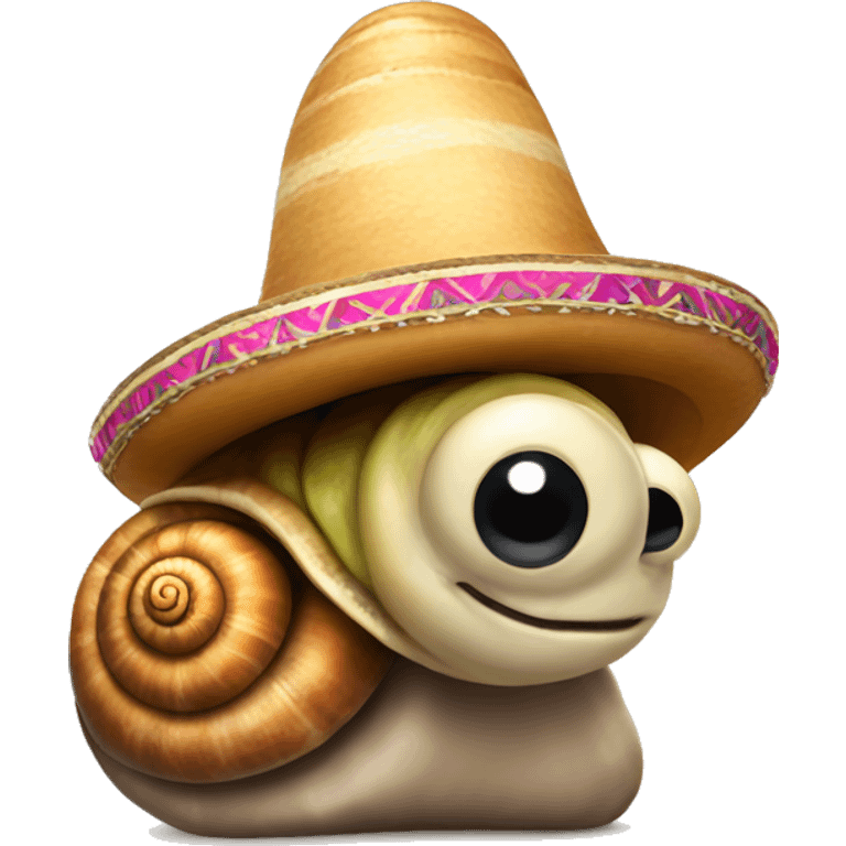 Snail wearing a sombrero  emoji