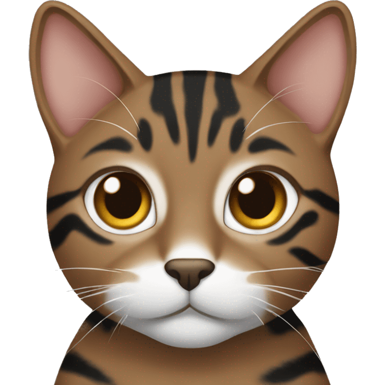 brown and black tabby cat emoji