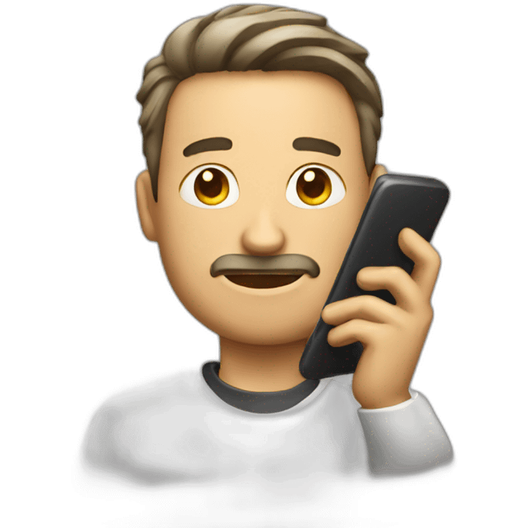 man with phone emoji