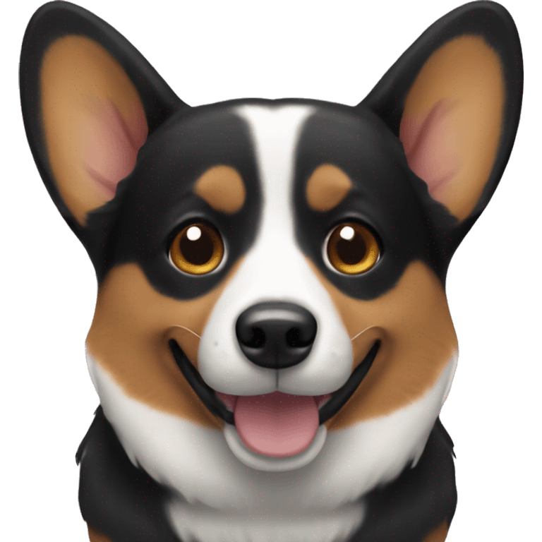 Black corgi emoji