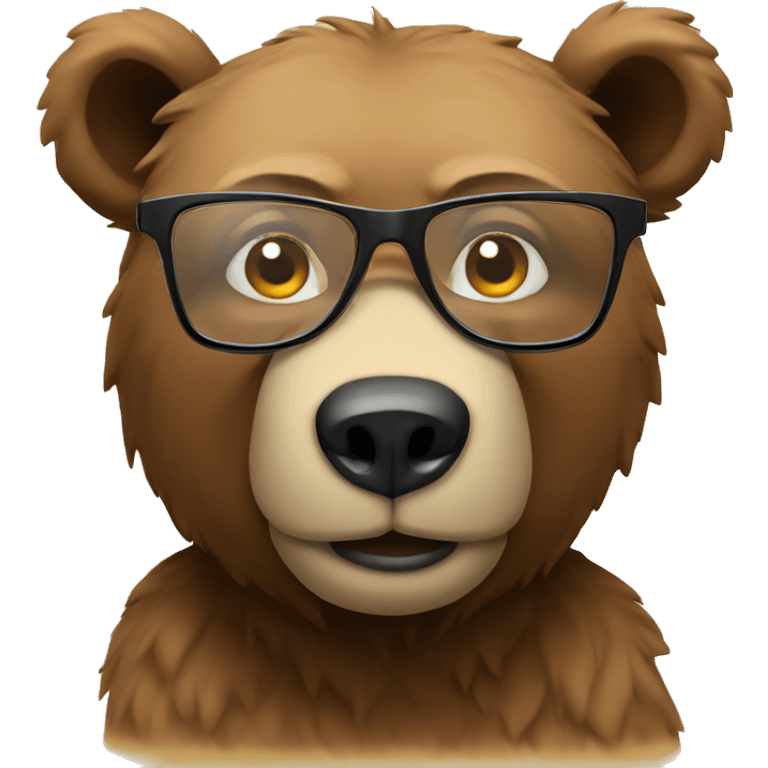 bear in specs emoji