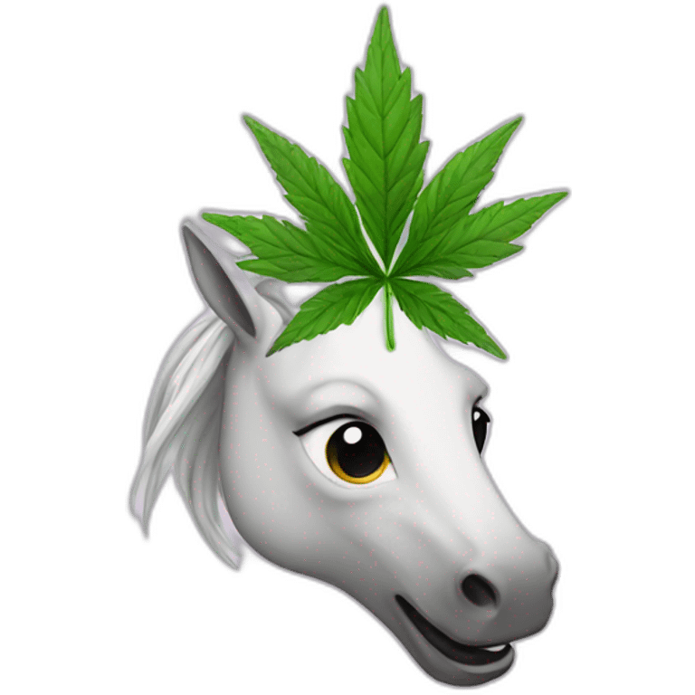 Licorne weed emoji