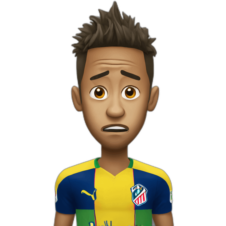 Neymar head scared emoji