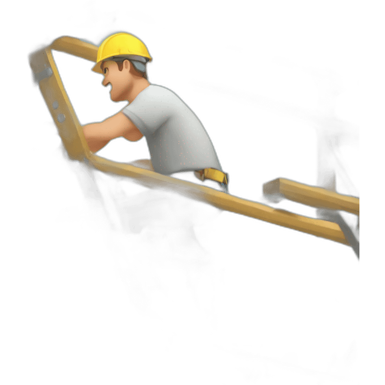 Developer grinding a scaffold emoji