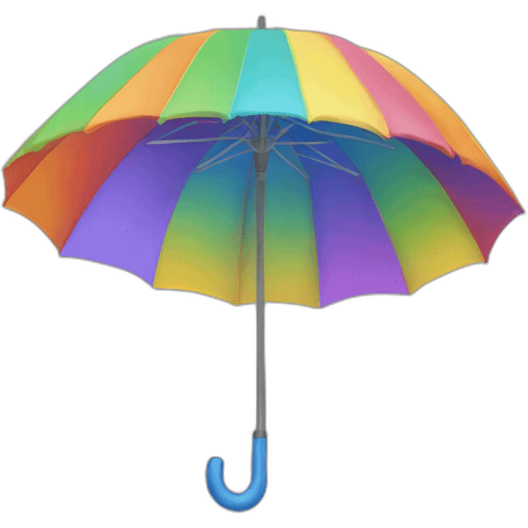 Rainbow umbrella emoji