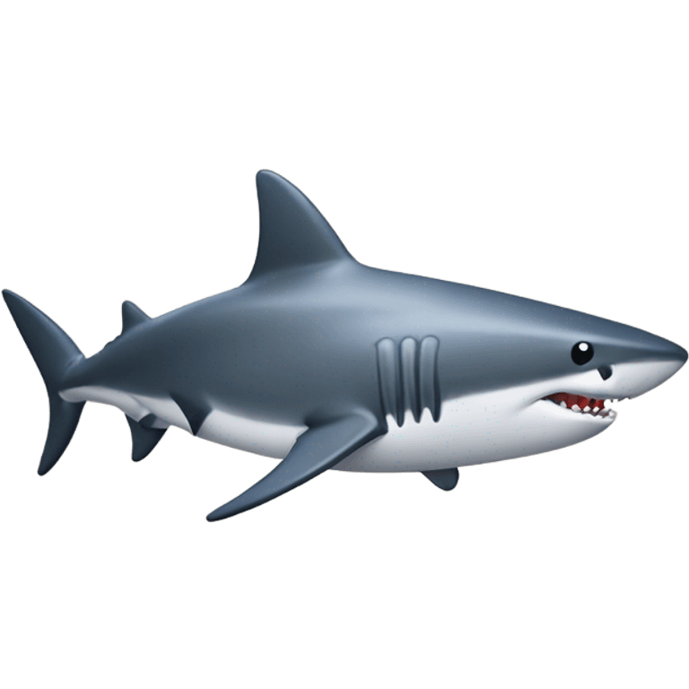 An ikea shark (blahaj) with muscles, thick neck, gold chain around neck, and diamond ring on the fin emoji