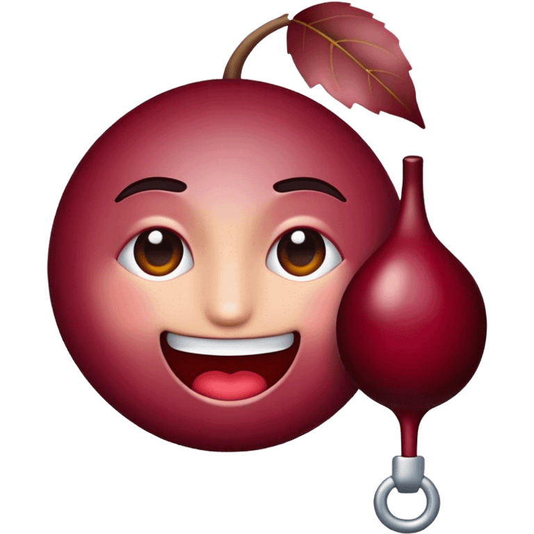 Create emoji with burgundy colors to fit my instagram story with burgundy clothes emoji