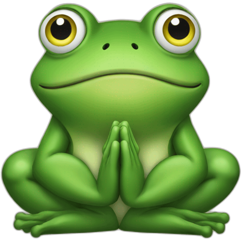 frog praying emoji