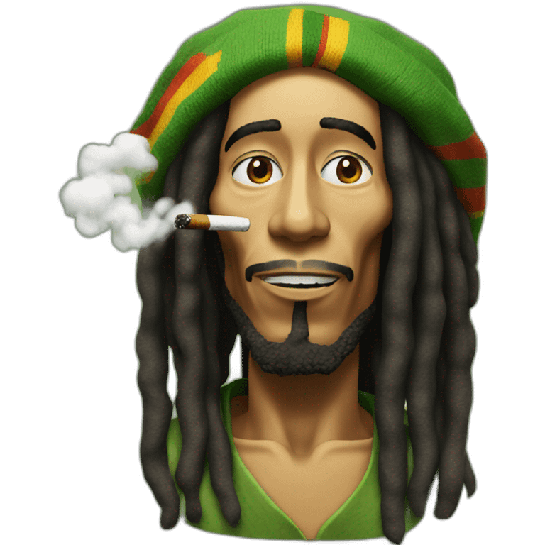 bob marley smoking emoji