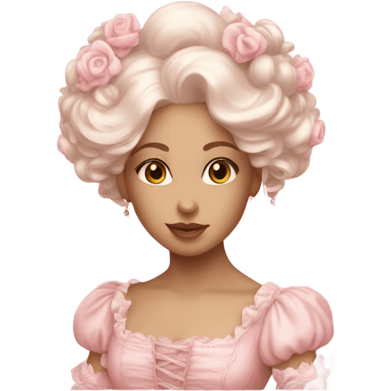 Soft pink Rococo emoji