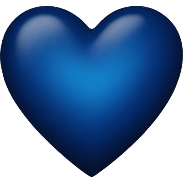 Dark blue heart emoji