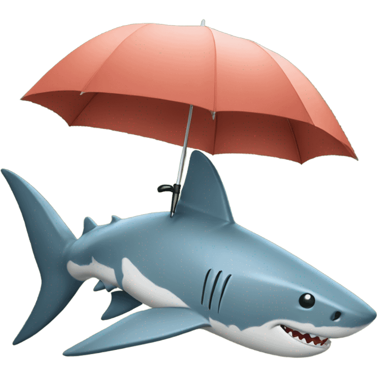 shark umbrella  emoji