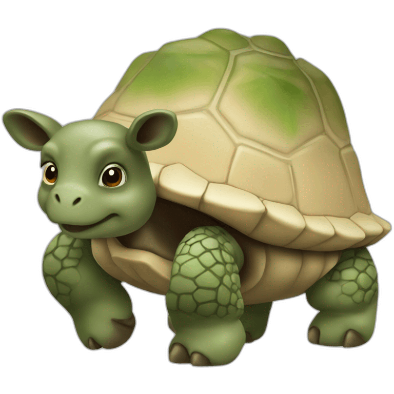 Tortue sur vache emoji