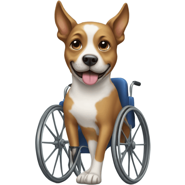 Dog in wheelchair  emoji