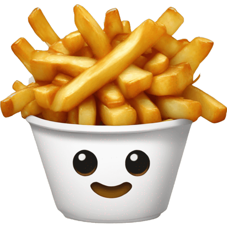 Poutine qui mange de la poutine  emoji