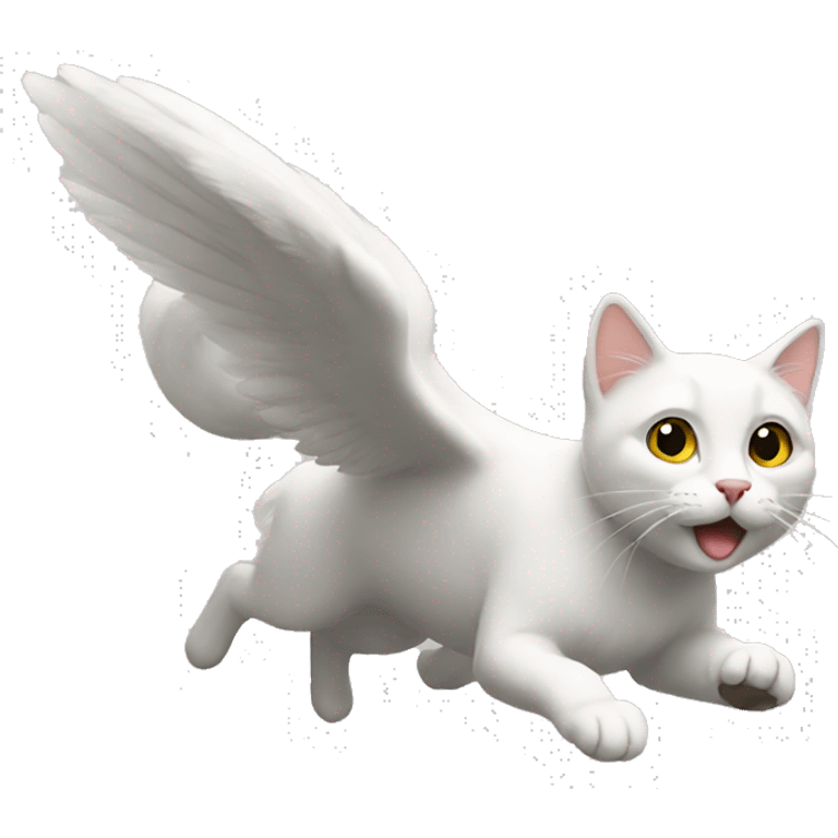 flying cat emoji