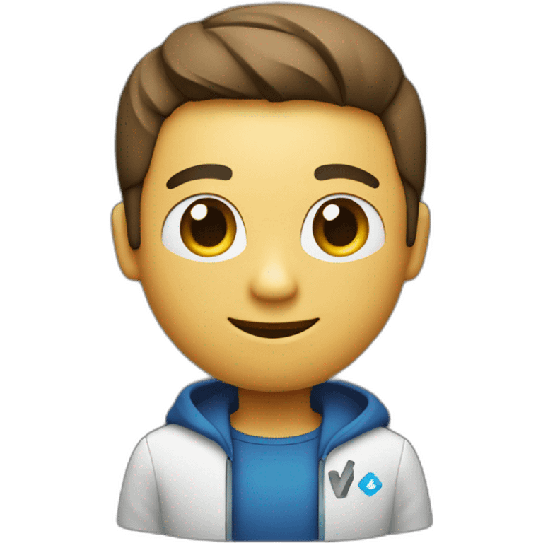 A pc with vscode opened, codes on it, 8k, logo for bussiness  emoji