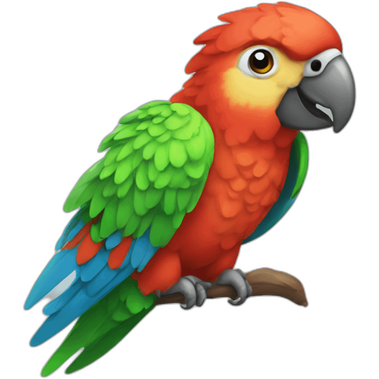 happy animal parrot emoji