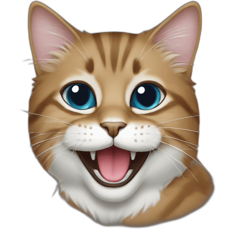 Happy persa cat emoji