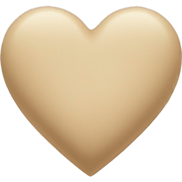 Beige heart emoji