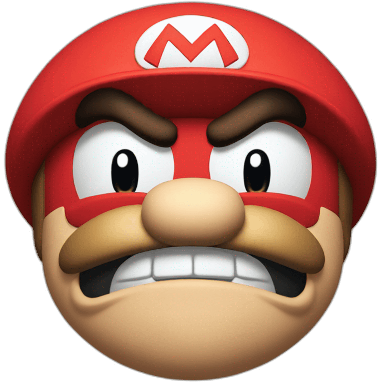 Angry Nintendo mario emoji