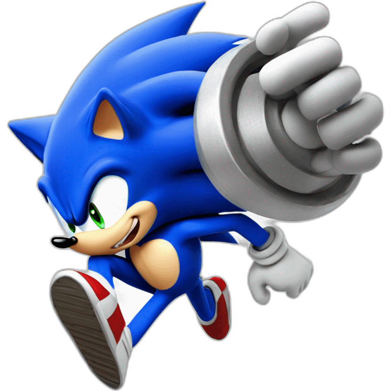 Sonic the hedgehog 1 running emoji