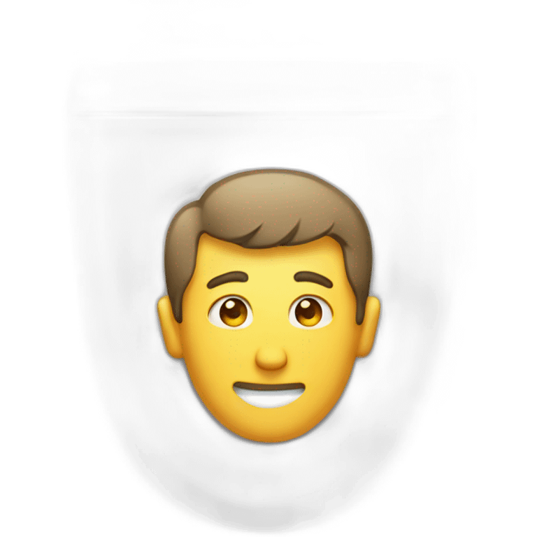 male head and neck sticking out of a toliet emoji