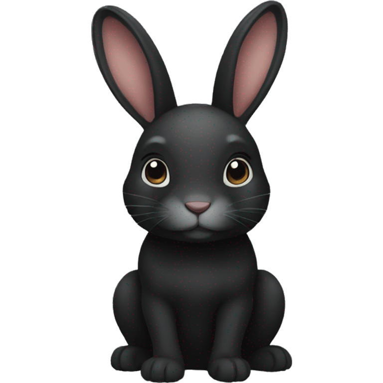 Black bunny  emoji