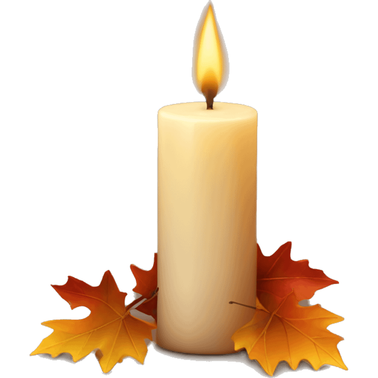 fall candle emoji