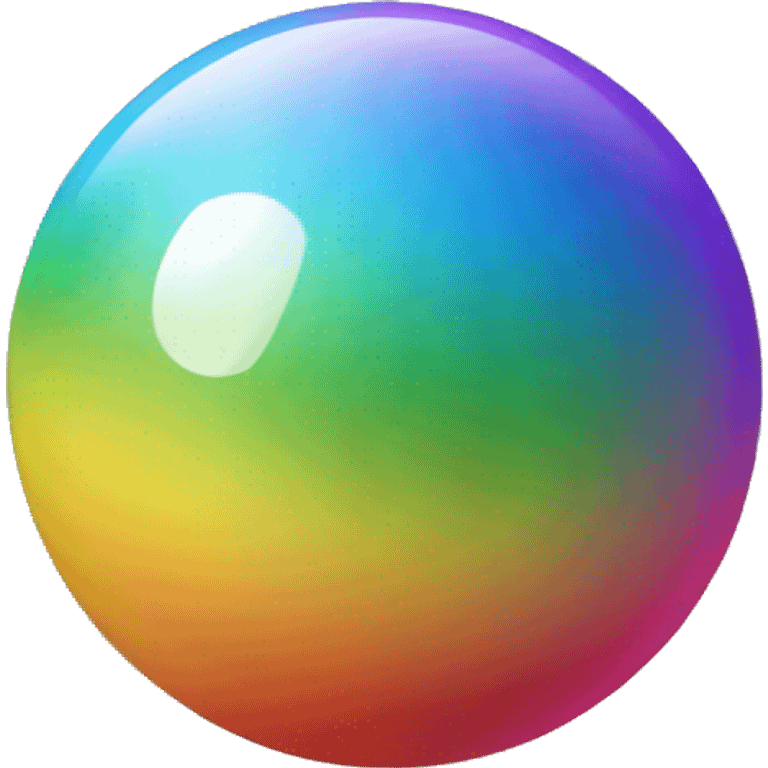 Small ball rainbow emoji