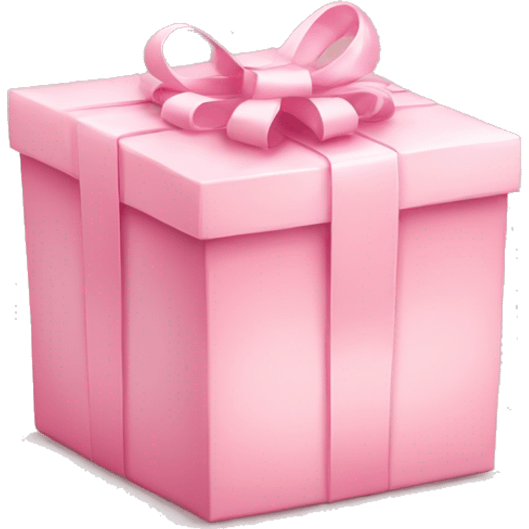 heart shaped light pink gift box emoji