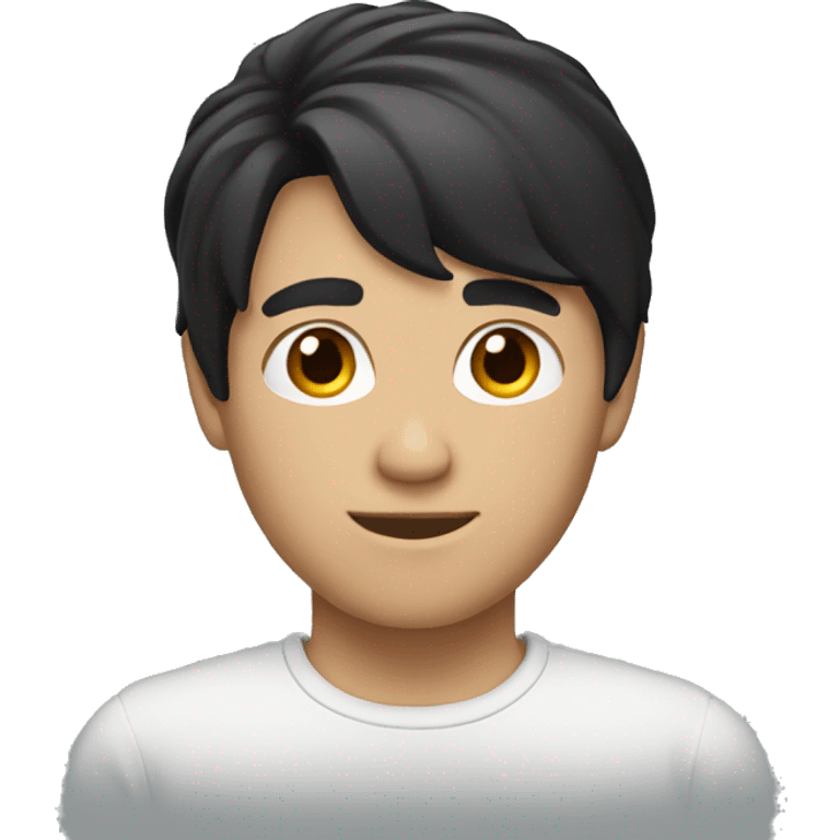 Male medium black Hair emoji