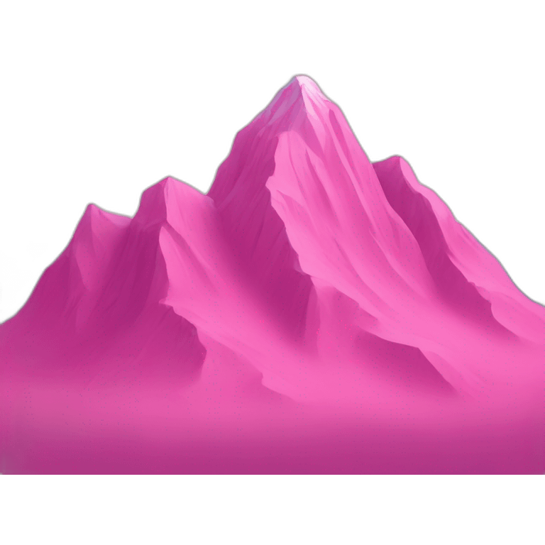 Pink mountain  emoji