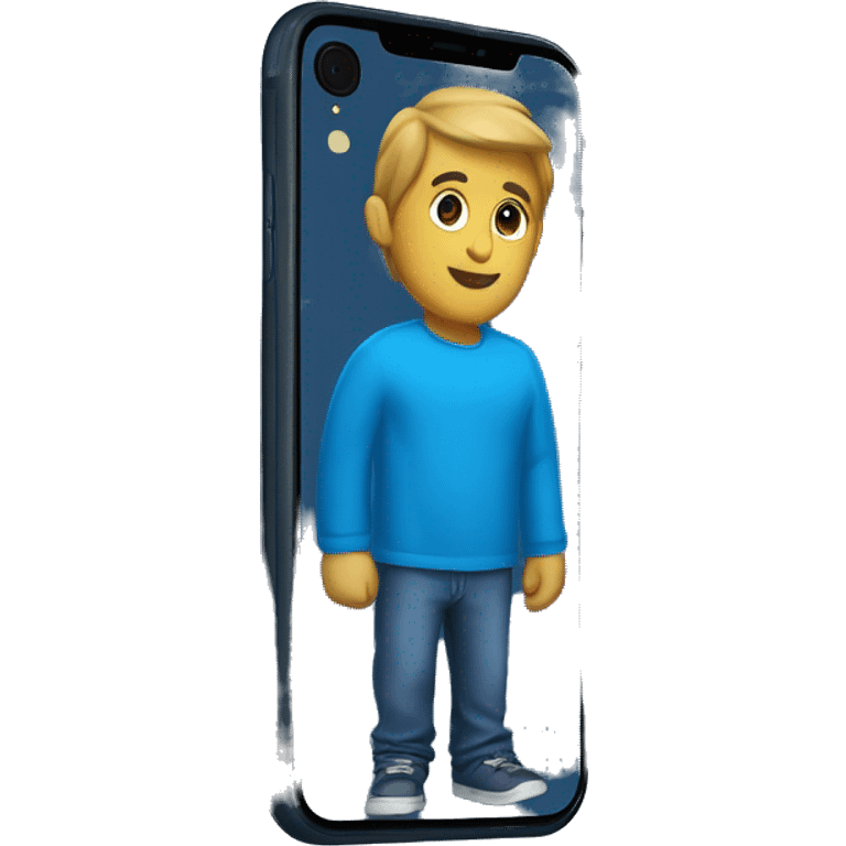 Blue IPhone XR  emoji